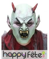 Masque de diable blanc en latex