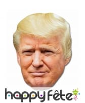 Masque de Donald Trump en carton
