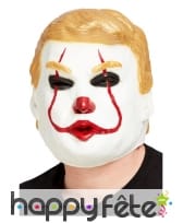 Masque de Donald Trump version clown CA, adulte