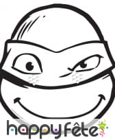 Masque de Donatello à colorier