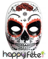 Masque Dia de los muertos blanc pour femme