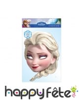 Masque de Elsa reine des neiges, en carton