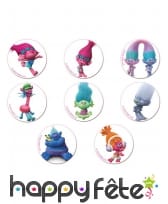 Minis disques en sucre Trolls, image 1