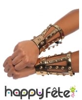 Manchons de gladiateur avec rivets, réglable
