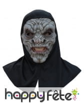 Masque de gargouille avec capuche noire