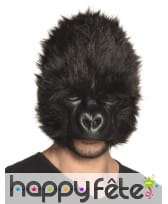 Masque de gorille avec pelage pour adulte
