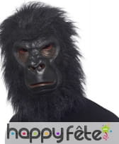 Masque de gorille noir en latex, image 2