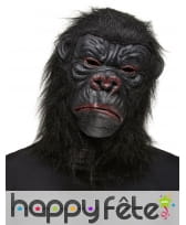Masque de gorille noir en latex