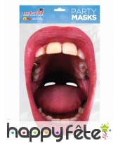 Masque de grande bouche avec des carries, adulte