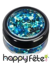 Mélange de grosses paillettes cosmétiques en pot, image 5