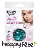 Mélange de grosses paillettes cosmétiques en pot, image 14