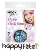 Mélange de grosses paillettes cosmétiques en pot, image 15