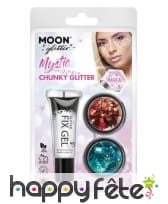 Mélange de grosses paillettes cosmétiques en pot, image 20