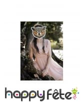 Masque de hibou dessiné en papier, image 1