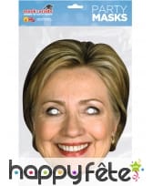 Masque de Hilary Clinton en carton, image 1