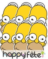 Masque de Homer Simpson en carton, image 1