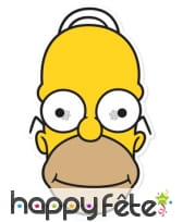 Masque de Homer Simpson en carton
