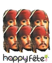 Masque de jack sparrow en carton, image 2
