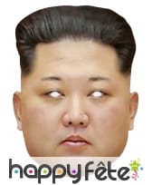 Masque de Kim Jong Un en carton plat