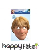 Masque de Kristoff reine des neiges, en carton