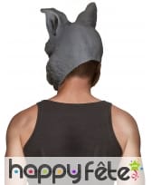 Masque de lapin gris foncé pour adulte, image 1