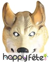 Masque de loup facial pour adulte