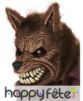 Masque de loup garou avec mâchoire mobile