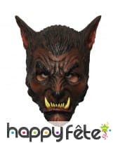 Masque de loup garou marron