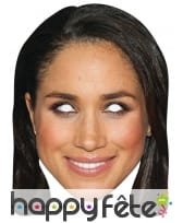 Masque de Meghan Markle en carton plat