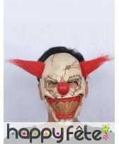 Masque de monstre clown cheveux rouges, image 2