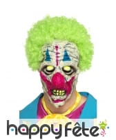 Masque de monstre clown uv réactif