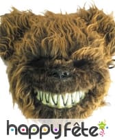Masque de monstre ours poilu