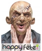 Masque de mort-vivant recousu bouche ajourée