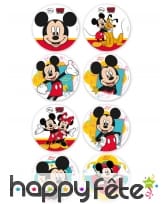 Minis disques Mickey mouse en sucre 34mm, image 1