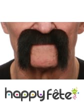 Moustaches de motard brunes