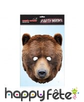 Masque d'ours en carton