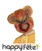 Masque d'ours en peluche zombie
