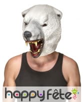 Masque d'ours polaire intégral