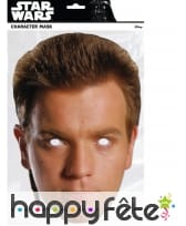 Masque de Obi Wan Kenobi en carton plat, image 1