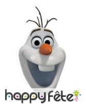 Masque de Olaf en carton plat