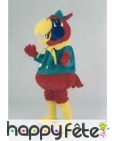 Mascotte de perroquet coloré
