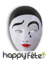 Masque de Pierrot qui rit et qui pleure