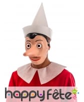 Masque de Pinocchio avec nez amovible, adulte