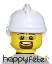 Masque de pompier Légo pour enfant