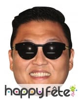 Masque de Psy en carton, Gangnam Style