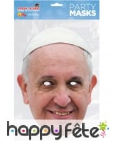 Masque du Pape François 1er en carton, image 1