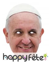 Masque du Pape François 1er en carton