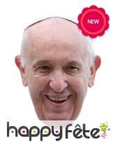Masque du Pape François en carton