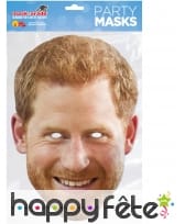 Masque du Prince Harry en carton plat, image 1