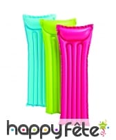 Matelas de plage 1 personne couleur unie